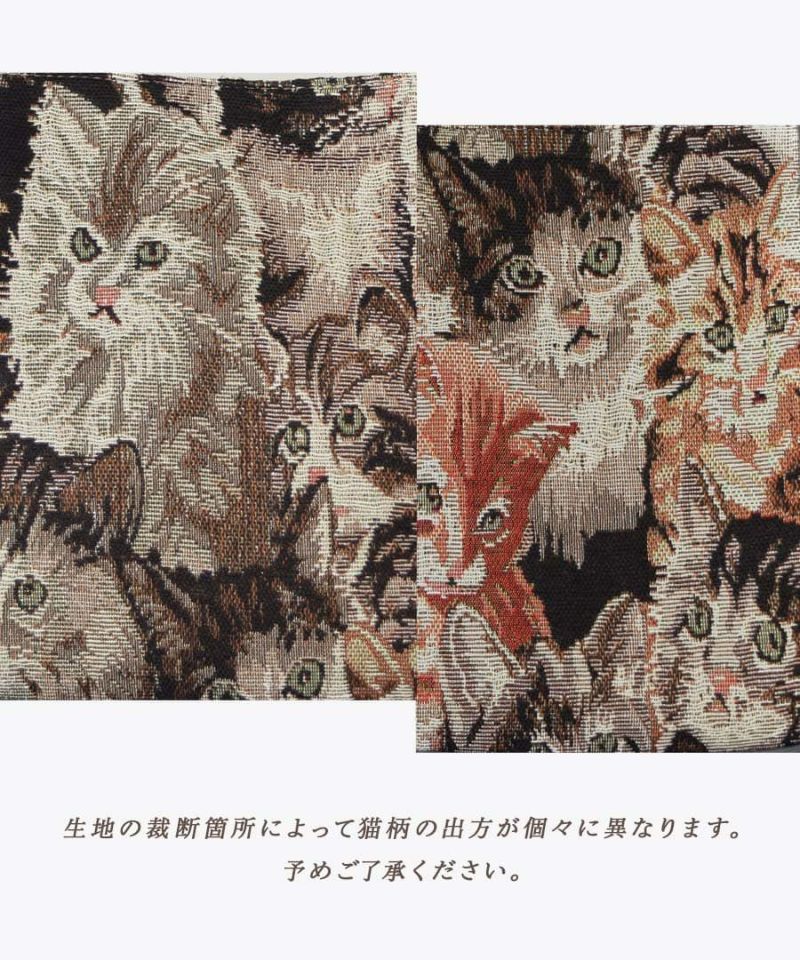 猫柄ゴブランコート - ジャケット/アウター